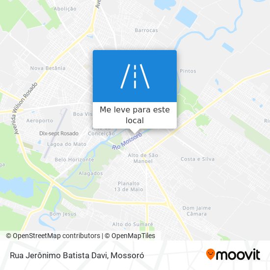 Rua Jerônimo Batista Davi mapa