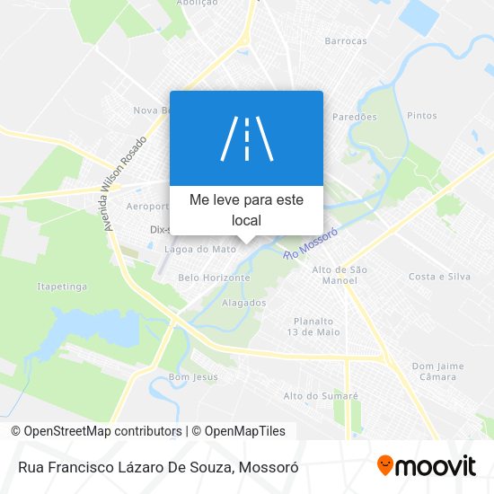 Rua Francisco Lázaro De Souza mapa
