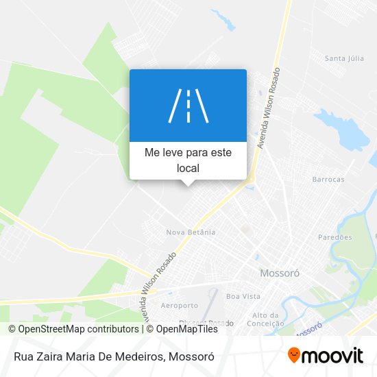 Rua Zaira Maria De Medeiros mapa