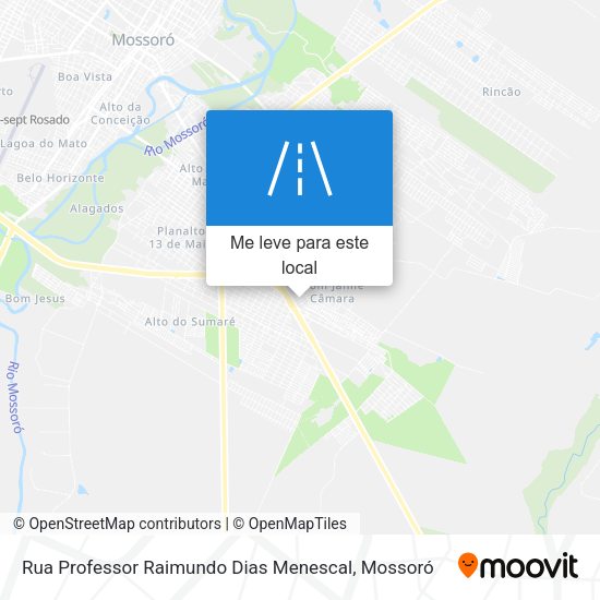 Rua Professor Raimundo Dias Menescal mapa