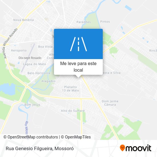 Rua Genesio Filgueira mapa
