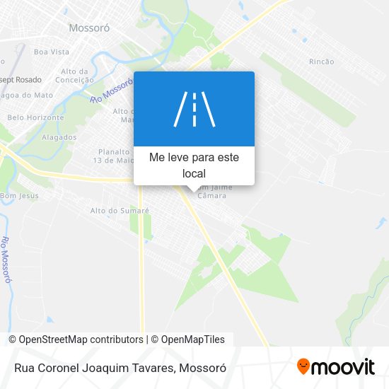 Rua Coronel Joaquim Tavares mapa
