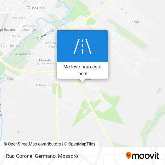 Rua Coronel Germano mapa