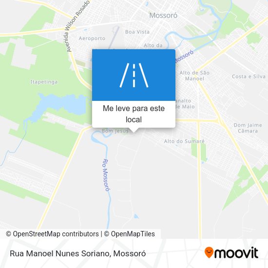 Rua Manoel Nunes Soriano mapa