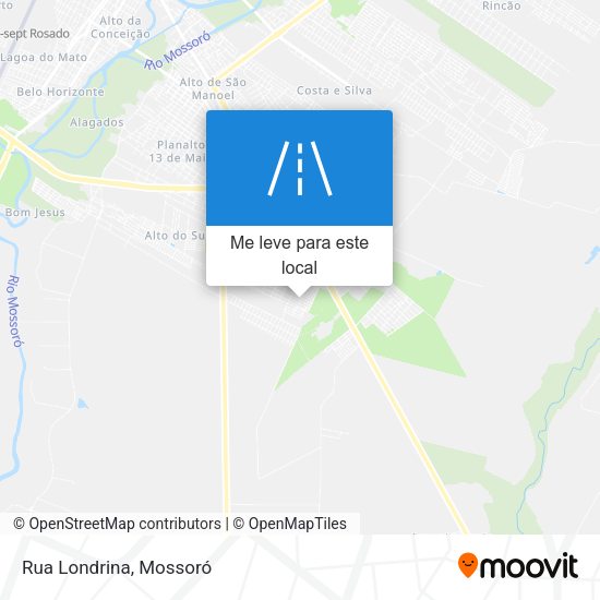 Rua Londrina mapa