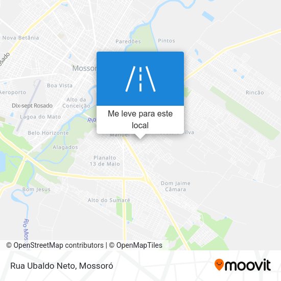 Rua Ubaldo Neto mapa