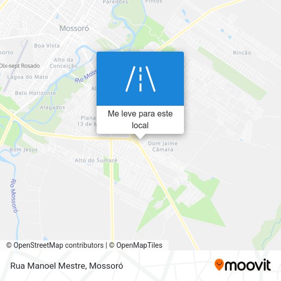 Rua Manoel Mestre mapa