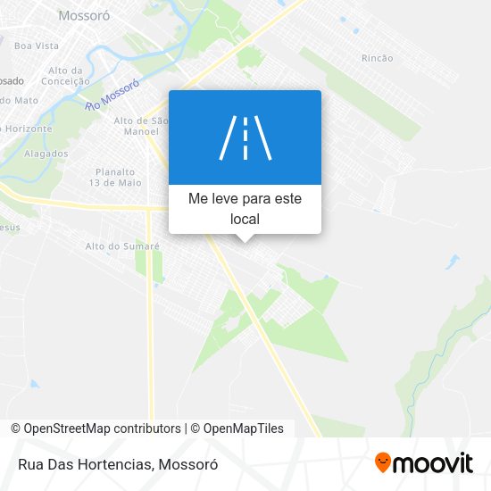 Rua Das Hortencias mapa