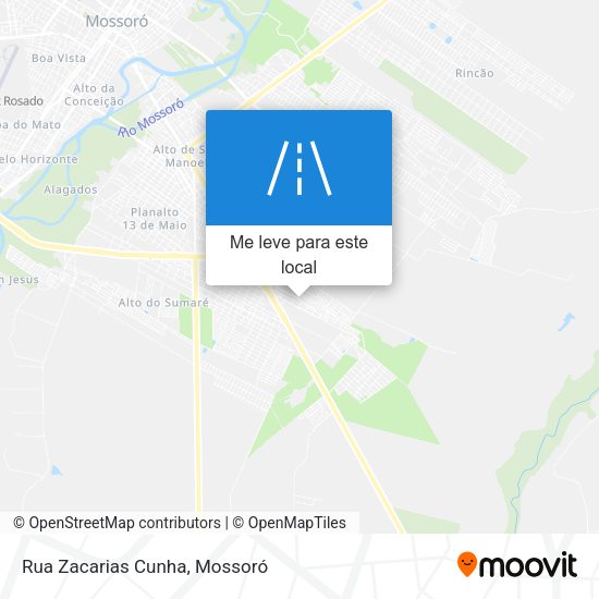 Rua Zacarias Cunha mapa