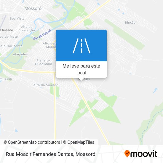 Rua Moacir Fernandes Dantas mapa