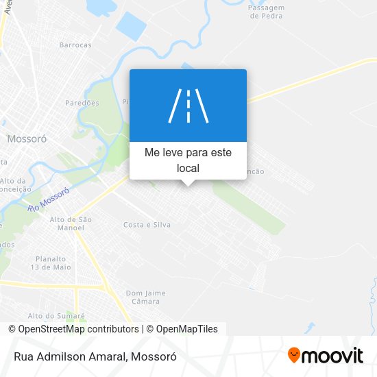 Rua Admilson Amaral mapa
