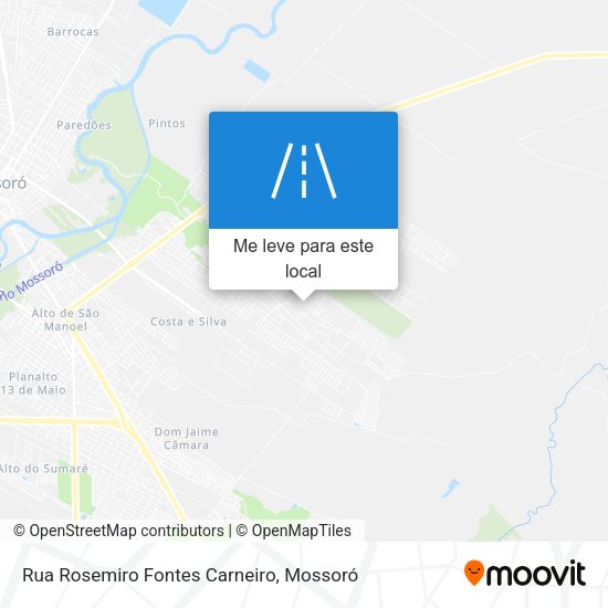 Rua Rosemiro Fontes Carneiro mapa