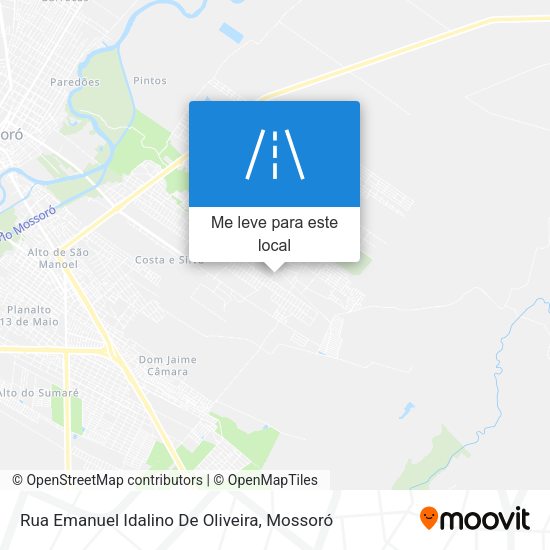 Rua Emanuel Idalino De Oliveira mapa