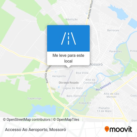 Accesso Ao Aeroporto mapa