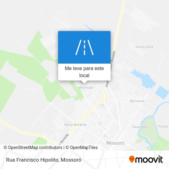 Rua Francisco Hipolito mapa