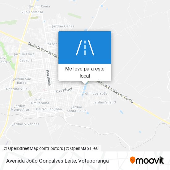 Avenida João Gonçalves Leite mapa