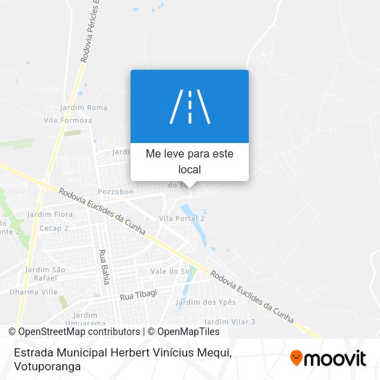 Estrada Municipal Herbert Vinícius Mequi mapa