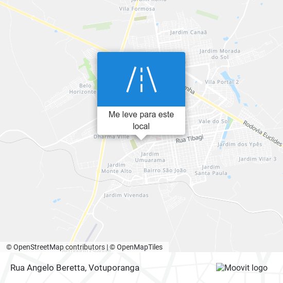 Rua Angelo Beretta mapa