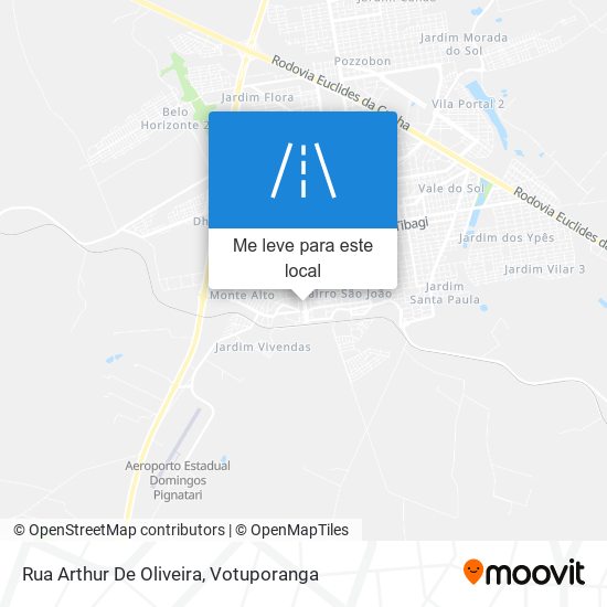 Rua Arthur De Oliveira mapa