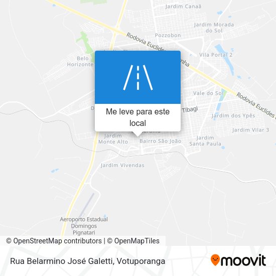 Rua Belarmino José Galetti mapa