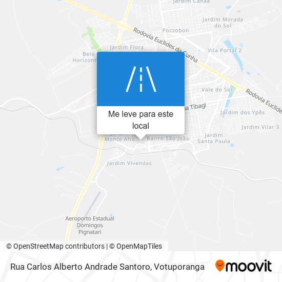 Rua Carlos Alberto Andrade Santoro mapa