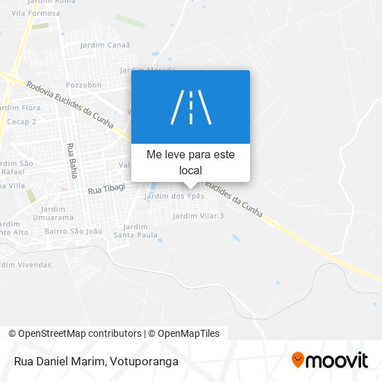 Rua Daniel Marim mapa