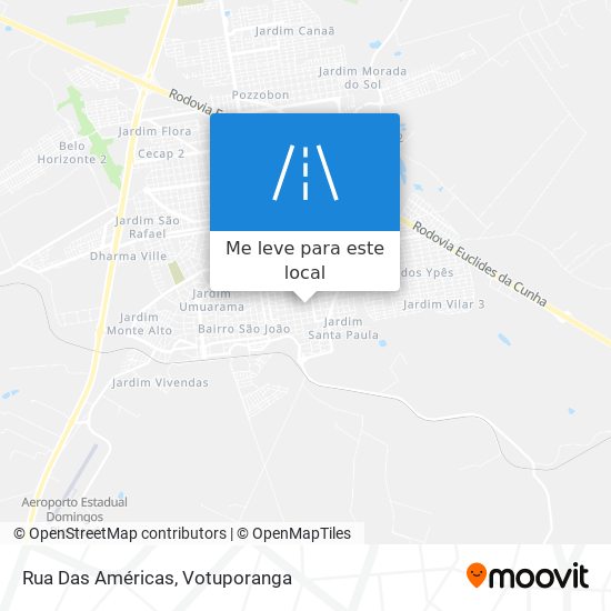 Rua Das Américas mapa