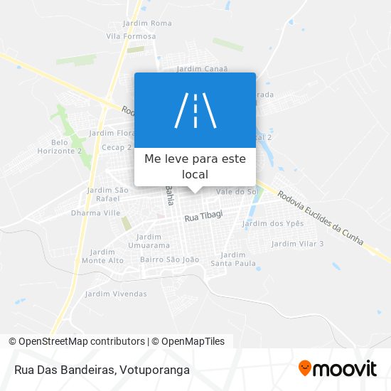 Rua Das Bandeiras mapa