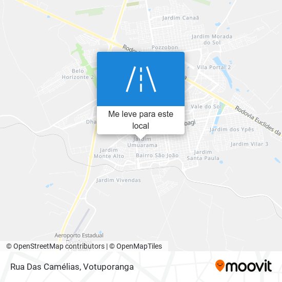 Rua Das Camélias mapa