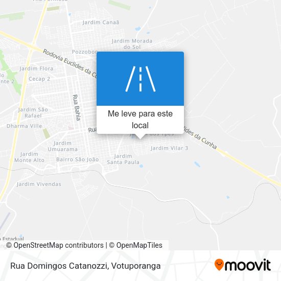 Rua Domingos Catanozzi mapa