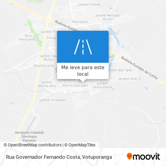 Rua Governador Fernando Costa mapa