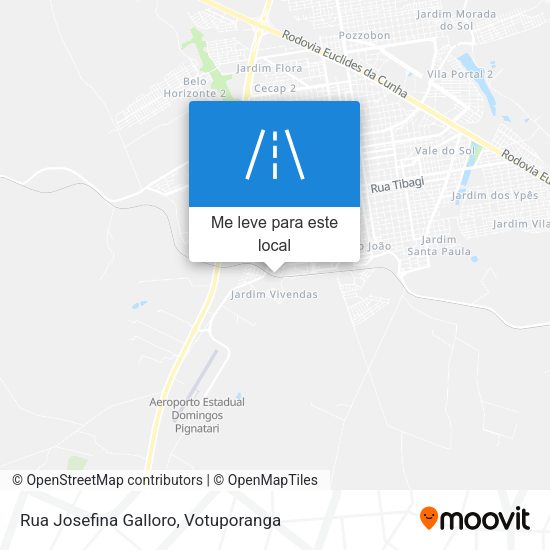 Rua Josefina Galloro mapa
