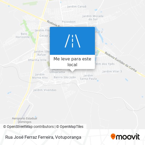 Rua José Ferraz Ferreira mapa