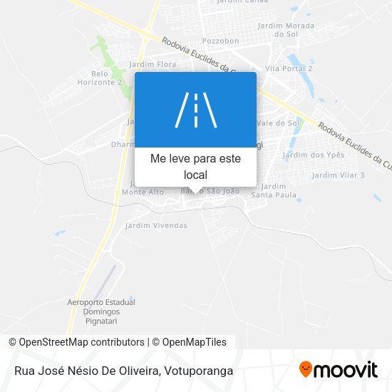Rua José Nésio De Oliveira mapa