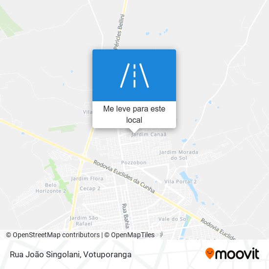 Rua João Singolani mapa