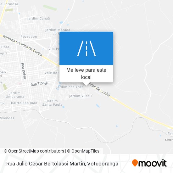 Rua Julio Cesar Bertolassi Martin mapa