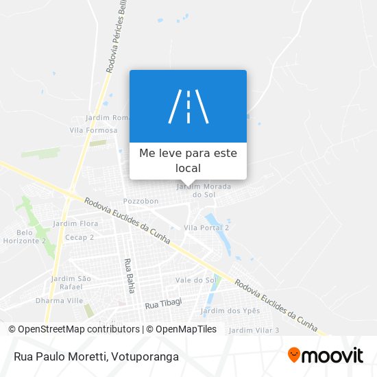 Rua Paulo Moretti mapa