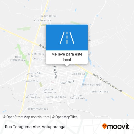Rua Toraguma Abe mapa