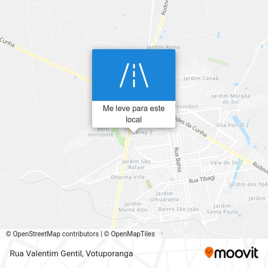Rua Valentim Gentil mapa