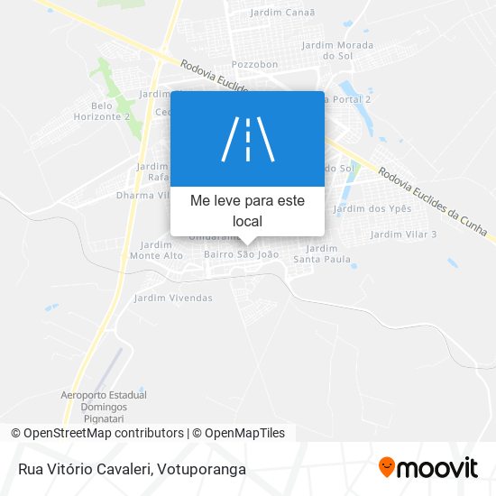 Rua Vitório Cavaleri mapa