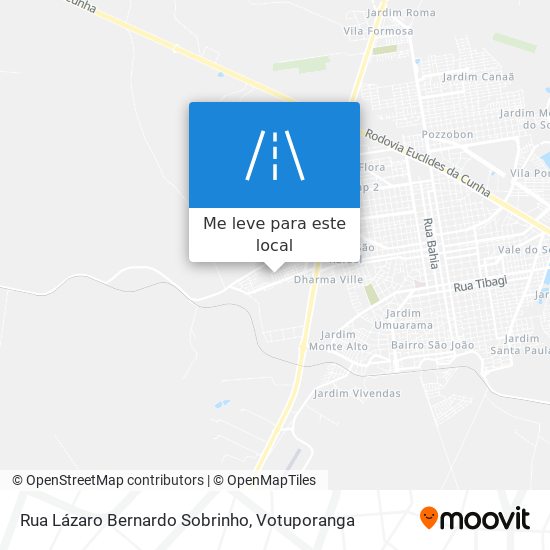 Rua Lázaro Bernardo Sobrinho mapa