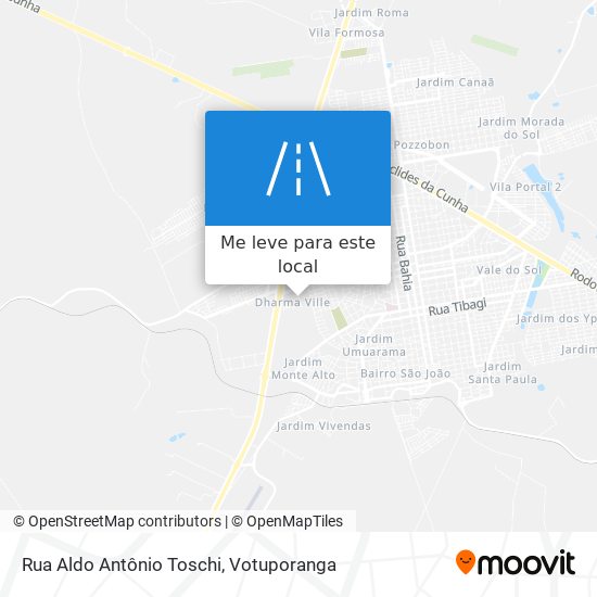 Rua Aldo Antônio Toschi mapa