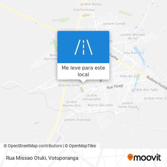 Rua Missao Otuki mapa