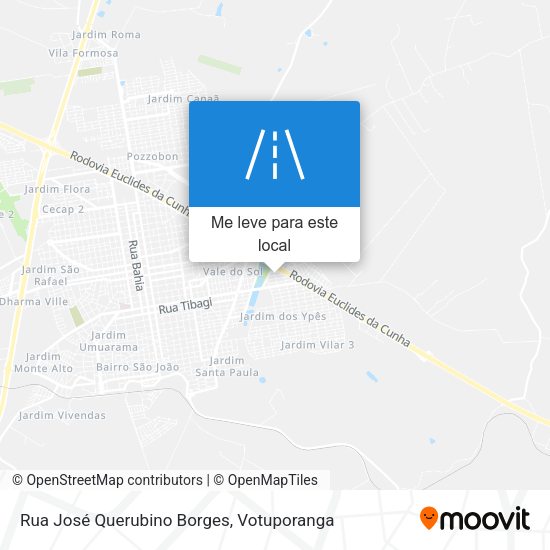 Rua José Querubino Borges mapa