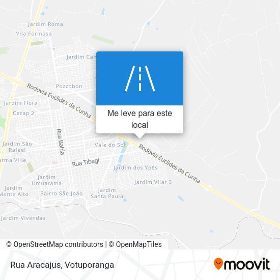 Rua Aracajus mapa