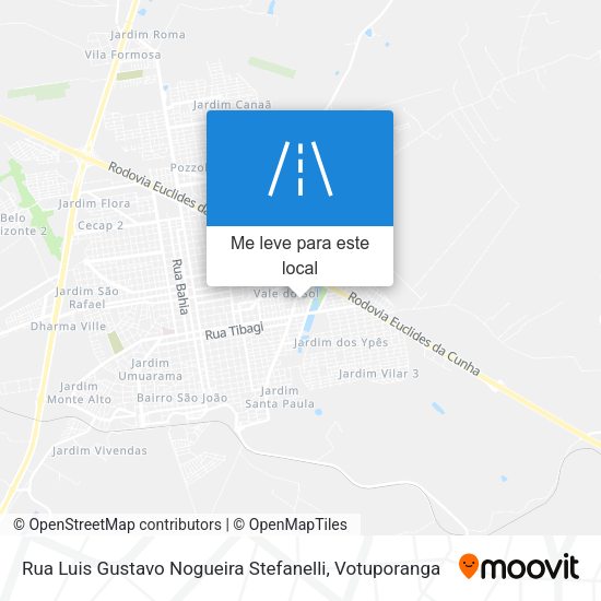 Rua Luis Gustavo Nogueira Stefanelli mapa