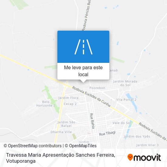 Travessa Maria Apresentação Sanches Ferreira mapa