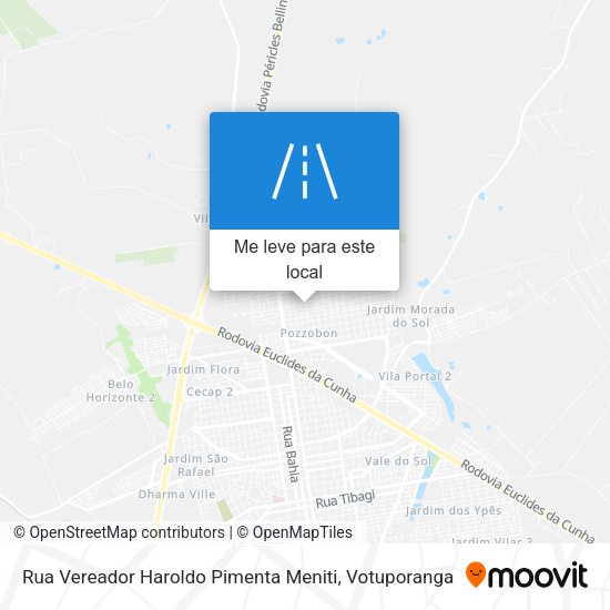 Rua Vereador Haroldo Pimenta Meniti mapa