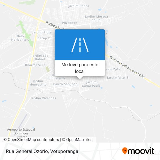 Rua General Ozório mapa