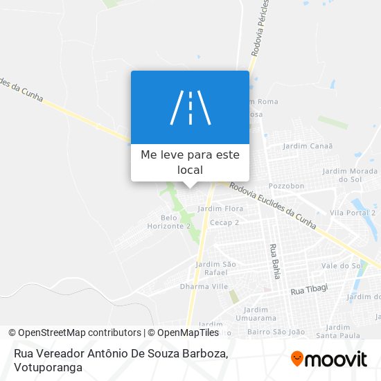 Rua Vereador Antônio De Souza Barboza mapa